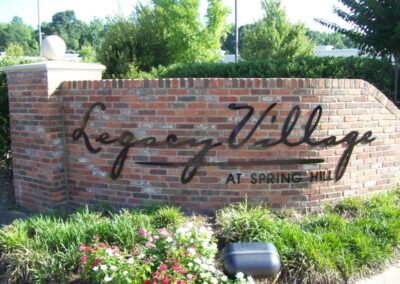 Legacy Village monument sign