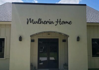 Mulherin Home wall sign