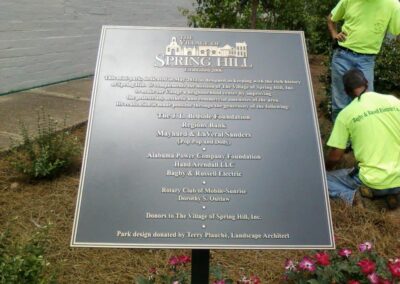 Village of SpringHill Plaque